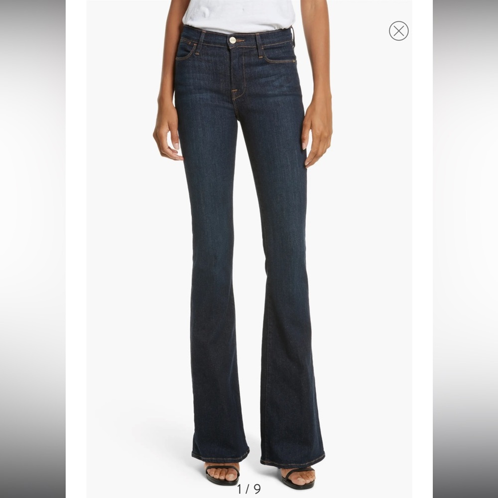 FRAME | Le High High Rise Flare Jeans in Sutherland